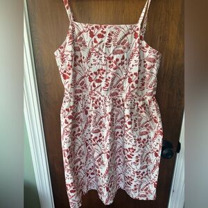 United By Blue Red and White Sleeveless Midi Sundress- MEDIUM